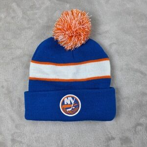 New York Islanders Beanie Hat‎ Cap Mens One Size Blue Orange NHL Hockey Promo